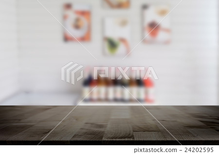 Selected focus empty brown wooden table Selected focus empty brown wooden table 24202595