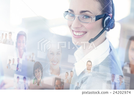 Composite image of business people Composite image of business people 24202974