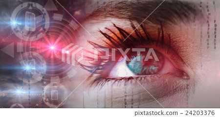 Composite image of blue eye Composite image of blue eye 24203376