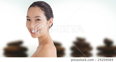 Composite image of natural woman Composite image of natural woman 24204084