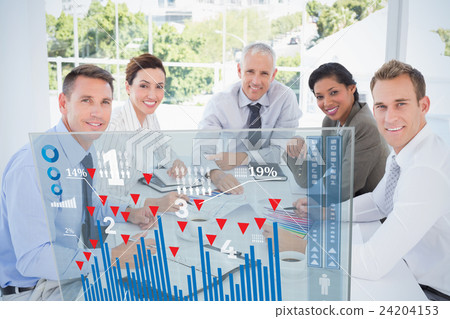 Composite image of two transfused patients lying on a medical be 24204153