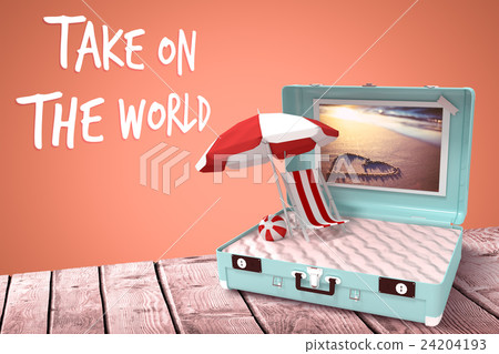 Composite image of take on the world Composite image of take on the world 24204193