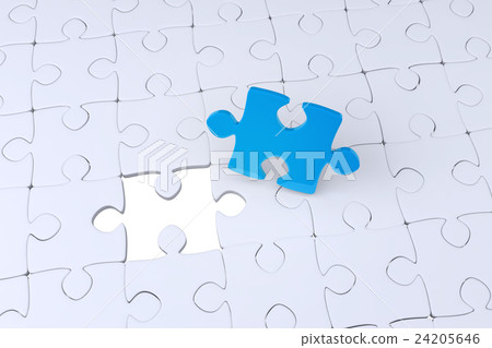 Piece of jigsaw puzzle Piece of jigsaw puzzle 24205646