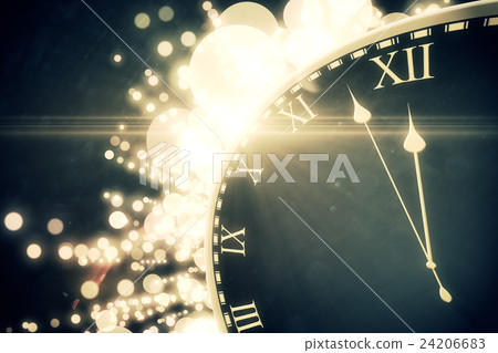 Black and gold new year graphic 24206683