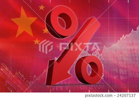 Composite image of percentage arrow Composite image of percentage arrow 24207137