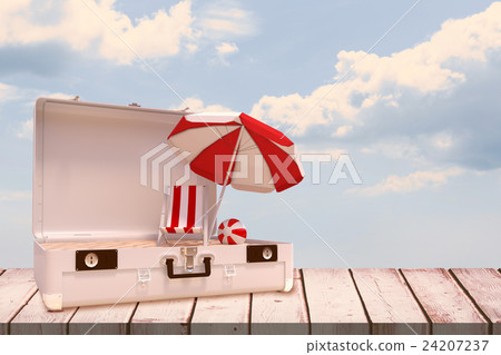 Composite image of image of a suitcase 24207237