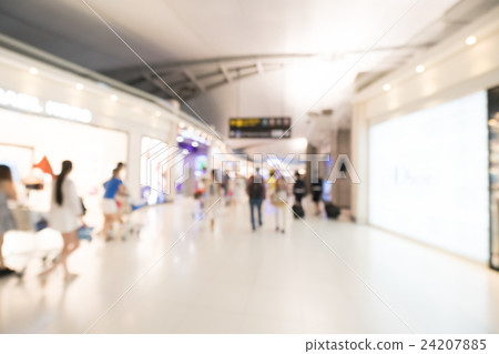 Abstract blur airport terminal interior Abstract blur airport terminal interior 24207885