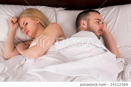 Upset husband and wife keeping silence 24212369