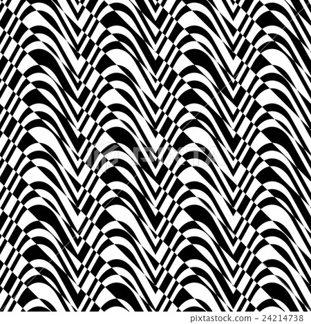 Black and white alternating bulging waves 24214738