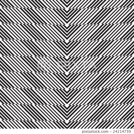Black and white alternating chevron cut 24214739