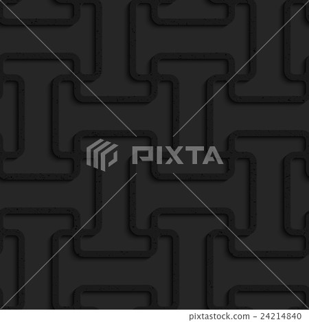 Black textured plastic double T grid 24214840