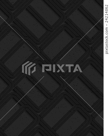 Black textured plastic rounded rectangles 24214862