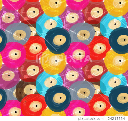 Rough brush colorful vinyl discs 24215334