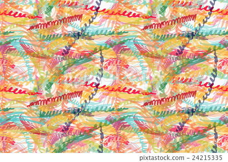 Rough brush colorful zigzag strips 24215335