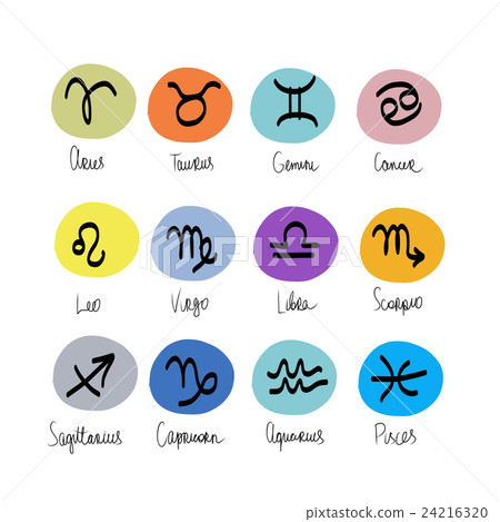 Zodiac signs collection for your design 24216320