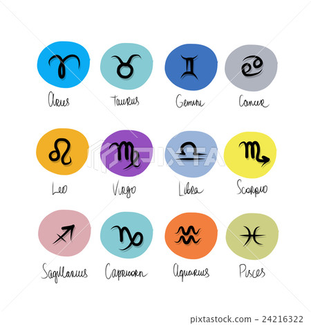 Zodiac signs collection for your design 24216322