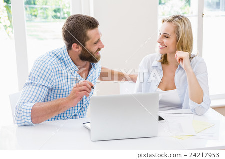 Couple interacting with each other Couple interacting with each other 24217953