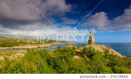 The coast of southern Norway with an ocean view The coast of southern Norway with an ocean view 24219688