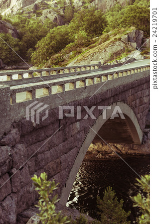 Old bridge Vagand in Norway Old bridge Vagand in Norway 24219701