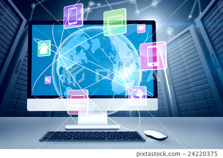 Composite image of computer screen Composite image of computer screen 24220375