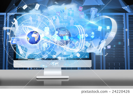 Composite image of computer screen 24220426