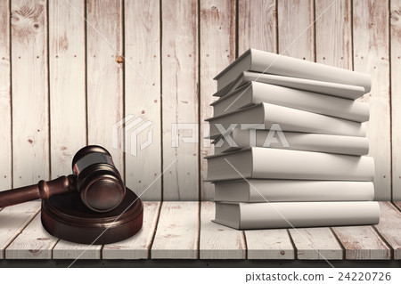 Composite image of pile of books 24220726