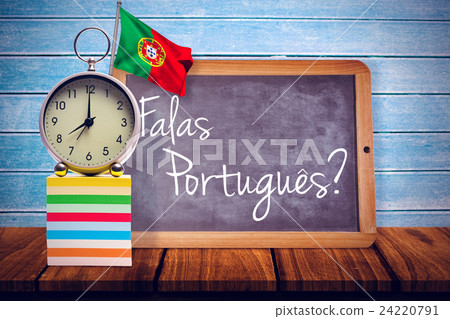 Composite image of digitally generated portugal national flag 24220791