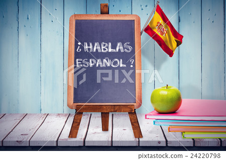 Composite image of digitally generated spain national flag Composite image of digitally generated spain national flag 24220798