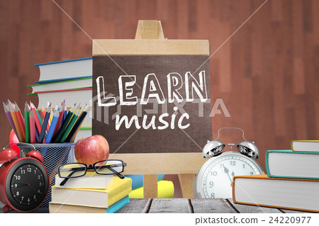 Composite image of learn music word 24220977