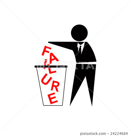 Throwing away Failure, business success concept 24224684