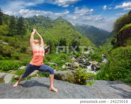Woman doing Ashtanga Vinyasa Yoga asana Woman doing Ashtanga Vinyasa Yoga asana 24225018