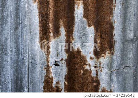Rusty Zinc grunge old wall background 24229548