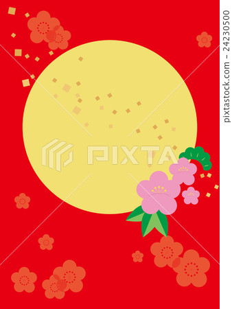 New Year cards Shochiku Meishi New Year 's flyer Sunrise New Year cards Shochiku Meishi New Year 's flyer Sunrise 24230500