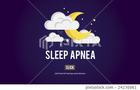 Sleep Apnea Insomnia Sleep Deprivations Disorders Sleepless Concept 24230861