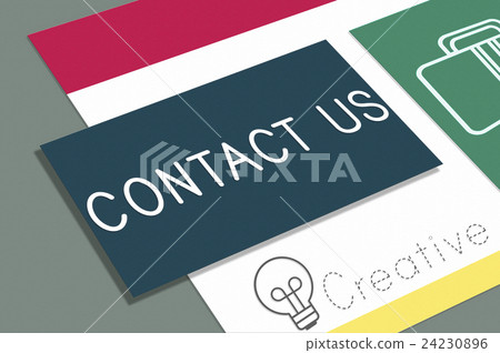 Contact Us Communication Customer Service Concept 24230896