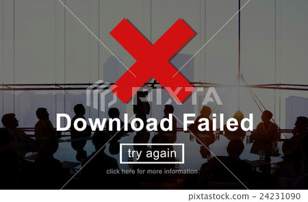 Download Failed Data Error Incomplete Load Concept 24231090