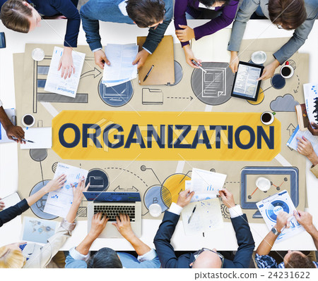 Organization Management Structure Corporate Team Concept Organization Management Structure Corporate Team Concept 24231622