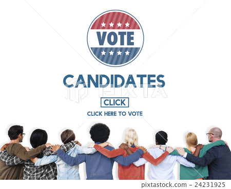 Candidates Nominee Vote Leader Campaign Concept Candidates Nominee Vote Leader Campaign Concept 24231925