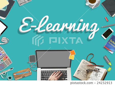 E-learning Technology Online Education Studying Concept 24232913