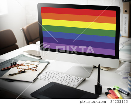 Rainbow Symbol Love Free Homosexual Concpet Rainbow Symbol Love Free Homosexual Concpet 24233133
