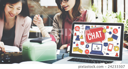 Chat Communication Social Media Networking Connection Concept 24233307