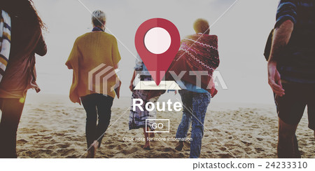 Route Direction Position Map Concept Route Direction Position Map Concept 24233310