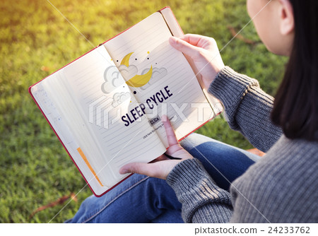 Sleep Cycle Awake REM Rapid Eye Movement Dream Relaxation Concept 24233762