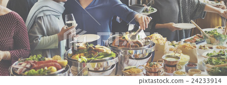Buffet Dinner Restaurant Catering Food Concept 24233914
