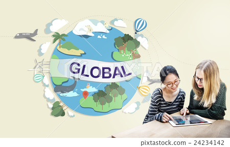 Global Climate Temperature Community Worldwide Concept 24234142