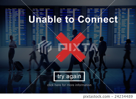 Unable To Connect Networking Browsing Concept 24234489