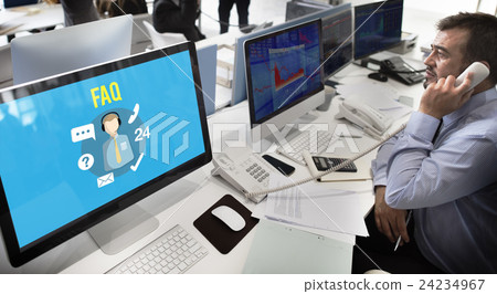 FAQ Enquiry Questions Guide Customer Support Concept 24234967
