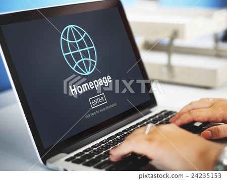 Homepage Online Technlogy Internet Website Concept 24235153