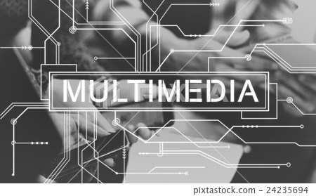Multimedia Content Digital Communication Concept 24235694