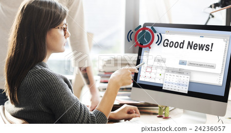 Good News Information Announcement Thinking Concept 24236057